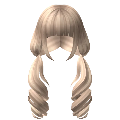 Low Shoulder Swirly Pigtails in Blonde