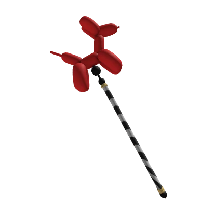 Clown Core Dog Balloon Red