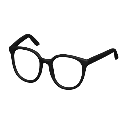 Black Low Round Glasses