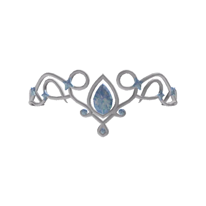 Aesthetic Blue Diamond Tiara