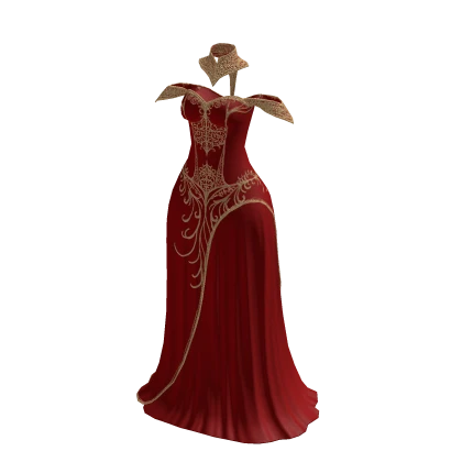 ♾️Red divine goddess dress