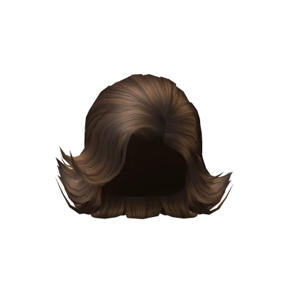 60's Flipped Bouffant in Brown