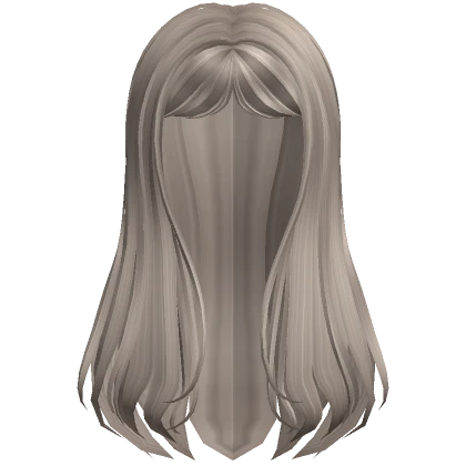 Straight Long Curtain Bangs Hair ( Ash Blonde )