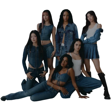 KATSEYE GAP COLLAB CUTOUT BUDDY