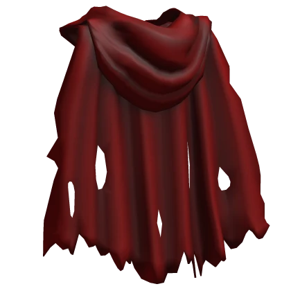 Torn Red Cape w/ Hood