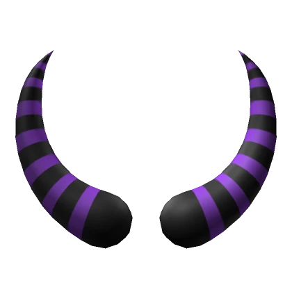 Purple Striped Monster Horns