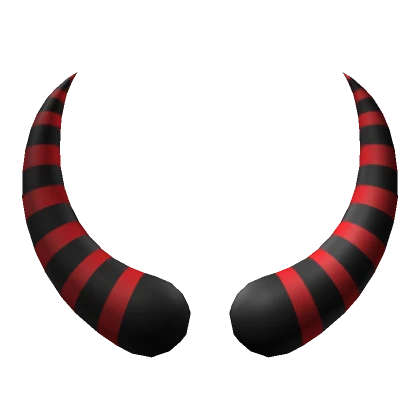 Red Striped Monster Horns