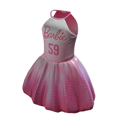 Barbie Pink Halter Sparkle Dress 