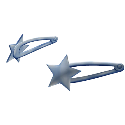 Blue Star Hairclips