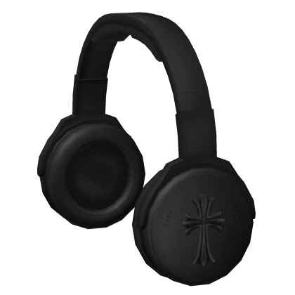Matte Black Chrome Headphones