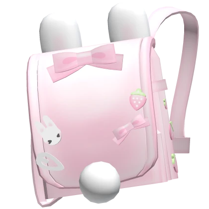 🤍 off shoulder bunny backpack pink