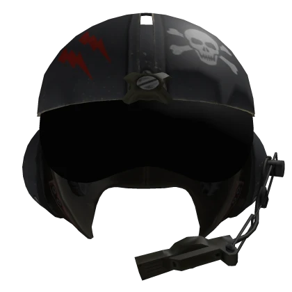 Black Helicopter Pilot Headgear