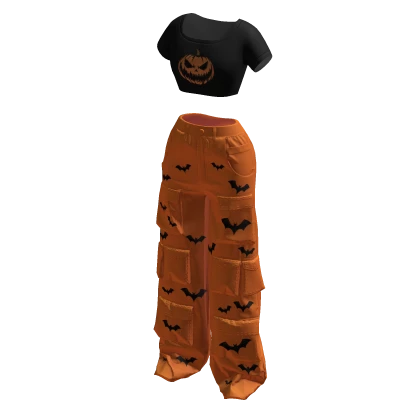 Y2K Cargo Pants & Crop Top Halloween