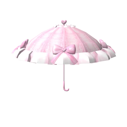 pink hime gyaru ruffled kawaii parasol