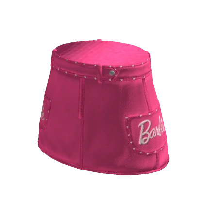 Barbie x Forever 21 Pink Denim Rhinestone Skirt