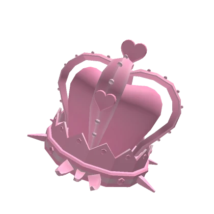 Cupid Pink Floating Spiky Heart Crown