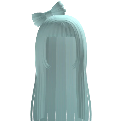 ❀ Cutesy Long Mint Pastel Goth Hair w Bow