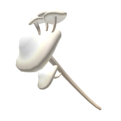 Tall Mushroom Cool White Staff