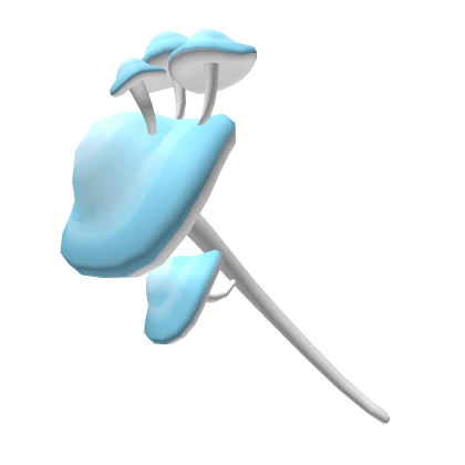 Tall Mushroom Cool Blue Staff