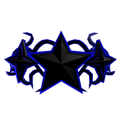 Dark Blue Star Cyber Sigil Crown