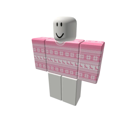 pink christmas vintage sweater