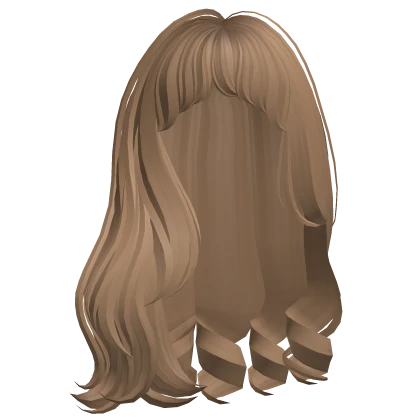 Long n' Sweet Hair w/ Curtain Bangs (Dark Blonde)