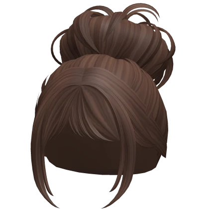 Preppy Anime Bun Hair (Brown)