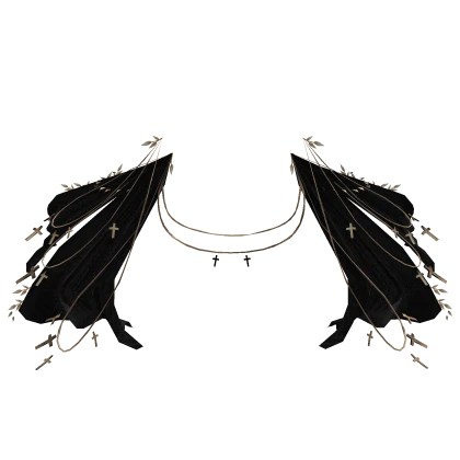 Red Ornate Royal Flowing Cloak