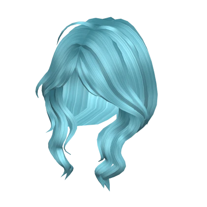 Wavy Anime Lush Layered Hair Blue