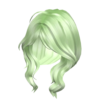 Wavy Anime Lush Layered Hair Green