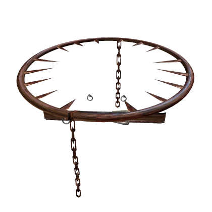 Rusty old videogame prisoner chains