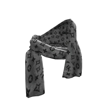 GRUNGE VINTAGE KMRII WRAPPED HEAD SCARF LUXURY WHT