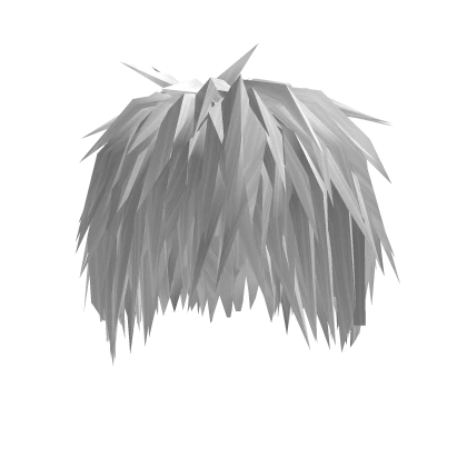 White Messy Emo Hair