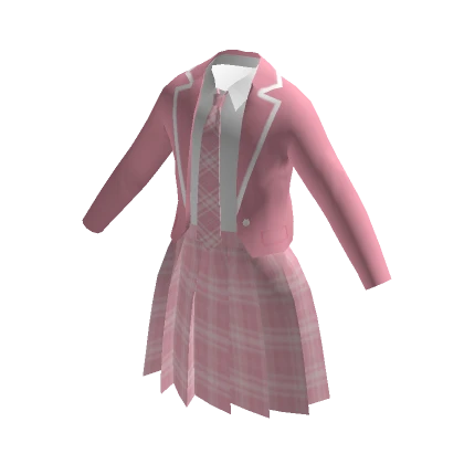 Anime School Dress - Pink