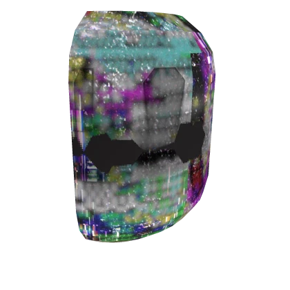 [ANIMATED] GLITCHED EFFECT STATIC HALF FACE COVER