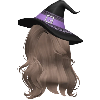 ♡ halloween witch waves in milktea brown