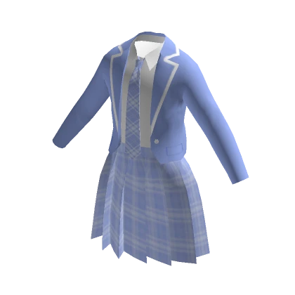 Anime School Dress - Blue