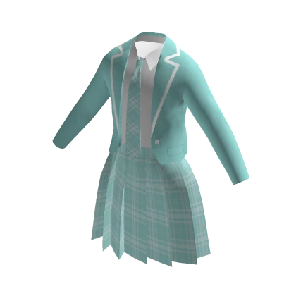 Anime School Dress - Mint