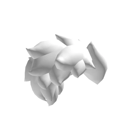 Eyes Cover Hair Tuft (White)