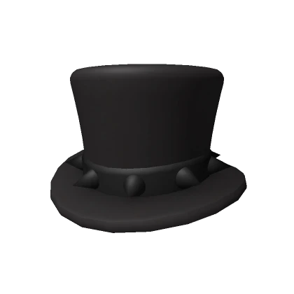 Black Spikey Top Hat