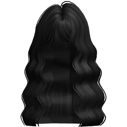 Cutesy Wavy Girly Long Hair (Black)