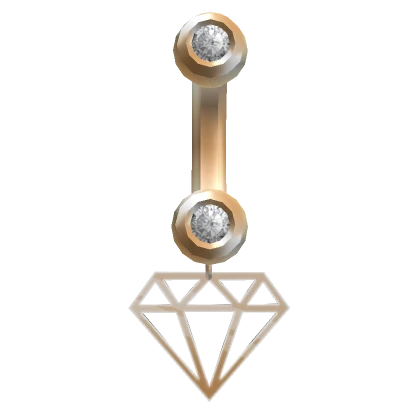 Diamond  Belly Ring Gold