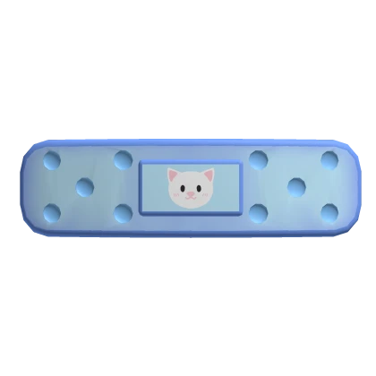 Cute Blue Cat Bandaid