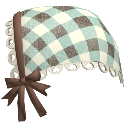 sweet mint igari mori kei green plaid bandana