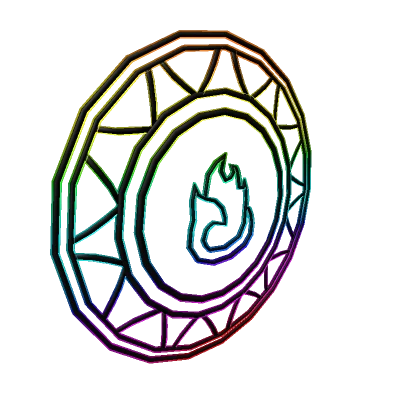 Rainbow Fire Magic Circle