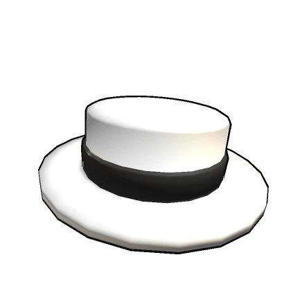 Short White Black Toon TopHat