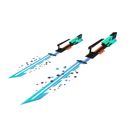 EDM Dual Sword (Neon Synthwave)