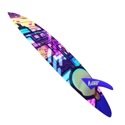 #017 - Neon City Surfboard [ GorgeousMrnoob ]