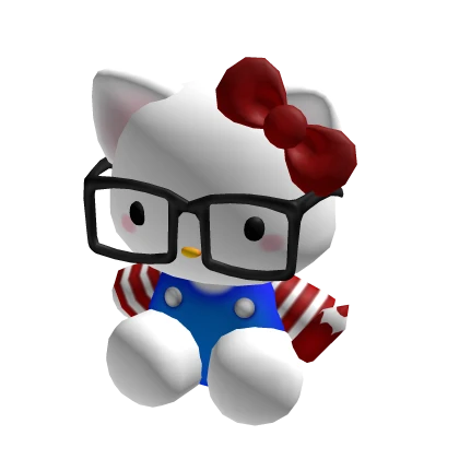 Holdable Nerdy Kitty Plush