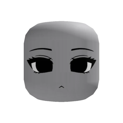 Emo Girl Sad Face (Recolorable)
